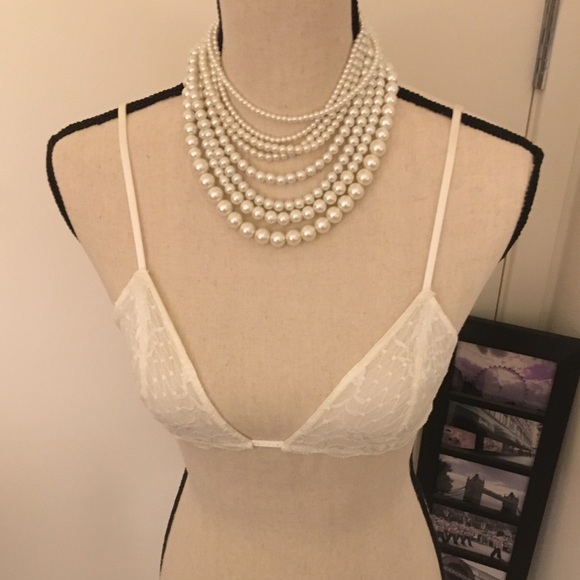 Free People Other - Free People Ivory Cream Lace Bra